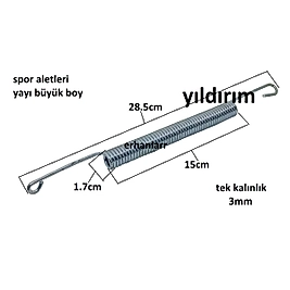 SPOR ALETLERİ YAYI SPOR MAKİNA YAYI ÇELİK YAY