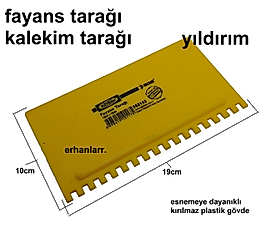 FAYANS TARAĞI KALEKİM ALÇI ÇEKME TARAGI PLASTİK