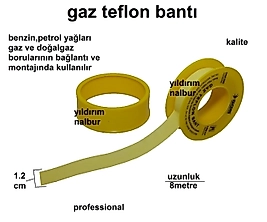 GAZ TEFLONU DOĞALGAZ BANTI DOĞALGAZ TEFLONU