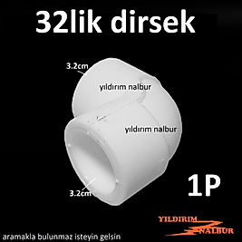 5 ADET 32 LİK PPRC PLASTİK DİRSEK SU 1 PARMAK