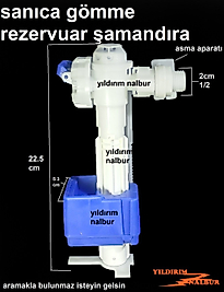 SANİCA GÖMME REZERVUAR ŞAMANDIRASI SANİCA REZERVUAR İÇ TAKIM FLATÖR KÜÇÜK MODEL SANICA ŞAMANDIRA YAR