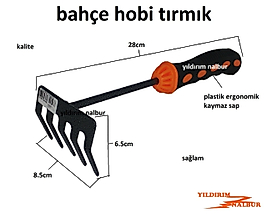 HOBİ TIRMIK MİNİ TIRMIK BAHÇE TIRMIK ÇİÇEK TOPRAK TIRMIK KÜÇÜK