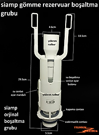 SİAMP GÖMME REZERVUAR İÇ TAKIMI TEMA SİAMP ORTA GÖBEK YENİ MODEL