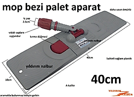 MOP BEZİ PALET PLASTİK APARATI 40CM TEMİZLİK APARATI KÜÇÜK BOY