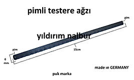 PİMLİ TESTERE KIL TESTERE AĞZI DEMİR TESTERE AHŞAP TESTERE