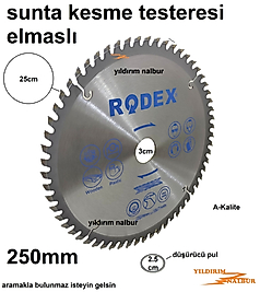 250 MM SUNTA KESME ELMASLI DAİRE TESTERE ODUN KESME AĞAÇ KESME TESTERE