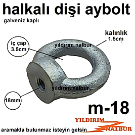 AYBOLT M18 HALKA CİVATA DİŞİ ÇEKME HALKASI MAPA ON SEKİZLİK MONTAJ HALKASI