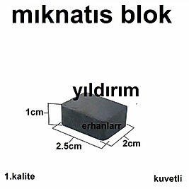 MIKNATIS BLOK 20X25X10 KÜP MIKNATIS HOBİ MIKLANTIS