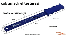ÇOK AMAÇLI EL TESTERESİ DEMİR AHŞAP İKİ YÜZLÜ FRANSA MALI KALİTE