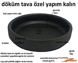 DÖKÜM TAVA KÜÇÜK BOY YUVARLAK FIRIN TAVA