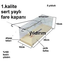 FARE KAPANI KUŞ KAPANI ÇELİK TEL SERT YAY SIÇAN