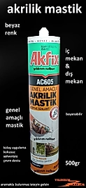 AKRİLİK MASTİK BEYAZ RENK 500GR BOYANABİLİR MASTİK WHITE