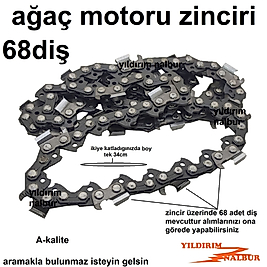 AĞAÇ MOTORU ZİNCİRİ 68 DİŞ 34 CM MOTOR TESTERE ZİNCİRİ