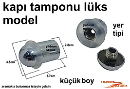 LÜKS KAPI TAMPONU KÜÇÜK BOY 3.7CM YERE MONTA EDİLİR KROM KAPLI KAPI ÇARPMASI