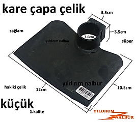 BAHÇE ÇAPASI KARE ÇAPA KARIK AÇMA BEL ÇAPA ÇELİK TOPRAK KAZMA TARLA ÇAPASI