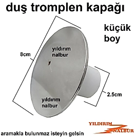 LÜKS DUŞ TEKNESİ KAPAK KÜÇÜK BOY KROM PLASTİK KAPAK KÜVET SİFONU KAPAĞI DUŞ GİDERİ DUŞ TROMPLEMİ