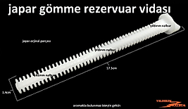 JAPAR GÖMME REZERVUAR STRAFOR BAGLANTI VİDASI 17.5CM