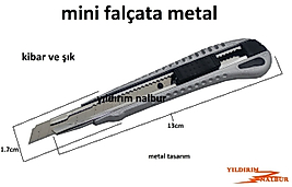 FALÇATA KÜÇÜK METAL MAKET BIÇAĞI KÜÇÜK BIÇAKLI