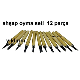 AĞAÇ OYMA AHŞAP HOBİ İŞLERİ YAPMA APARATLARI 12P