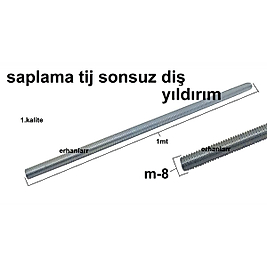 SAPLAMA TİJ SONSUZ CİVATA ROT M8 KALİTELİ