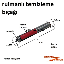 RULMANLI TEMİZLEME BÜYÜK BOY FREZE BIÇAĞI HOBİ BIÇAK KALEM BIÇAK