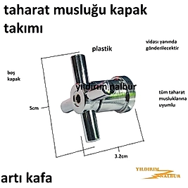 TAHARAT MUSLUK KAPAK TAKIMI BOŞ TAHARET KAPAK ARTI KAFA
