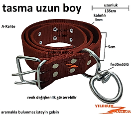 TASMA HAYVAN YULARI 135 CM UZUN BOY BÜYÜK BAŞ HAYVAN TASMASI İNEK BOĞA ÖKÜZ TASMA