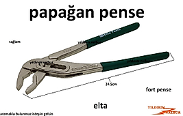 PAPAĞAN PENSE ELTA SAĞLAM ÇELİK FORT PENSE 1.KALİTE