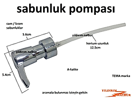 TEMA SIVI SABUNLUK POMPASI CAM SABUNLUK KROM SABUNLUK SIVI SABUN HORTUMLU