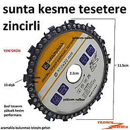 SUNTA KESME ZİNCİRLİ 115LİK DAİRE TESTERE ODUN KESME AĞAÇ KESME TESTERE YENİ ÜRÜN