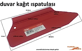 DUVAR KAĞIDI ISPATULASI DAR UZUN RASPA ISPATULA PLASTİK ESNEK KALİTELİ EKONOMİK