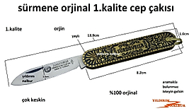 SÜRMENE ÇAKI SARI ORJİNAL 1.KALİTE CEP ÇAKISI YAYLI ANAHTARLIK HALKALI