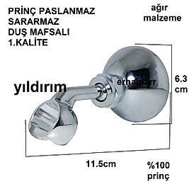 DUŞ MAFSALI PRİNÇ BANYO FİSKİYE OTURAĞI METAL 1K
