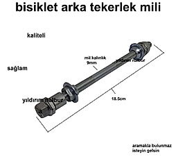 BİSİKLET ARKA TEKERLEK MİLİ DAP BİSİKLETİ VİTESLİ PİSİKLET