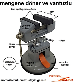 MASA MENGENESİ VANTUZLU DÖNER GÖVDE İŞKENCE MENGENE SAĞLAM