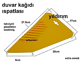 DUVAR KAĞIDI ISPATULASI RASPA ISPATULA PLASTİK ESNEK