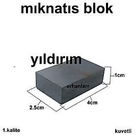 MIKNATIS BLOK 40X25X10 KÜP MIKNATIS HOBİ MIKLANTIS TUĞLA MIKLATIS