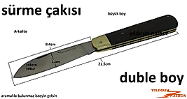 SÜRMENE ÇAKI DUBLE BÜYÜK BOY KESKİN KATLANIR ÇAKI YAYLI KOCAMAN