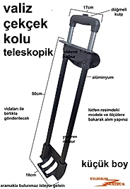 VALİZ ÇEKÇEK KOLU TELESKOPİK KABİN KÜÇÜK BOY BAVUL İSKELET ÇEKÇEK