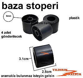 4 ADET BAZA PLASTİK STOP APARATI YUVARLAK STOPER YATAK TUTUCU