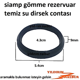 SİAMP GÖMME REZERVUAR TEMİZ SU DİRSEK CONTASI 5.4 SİYAH