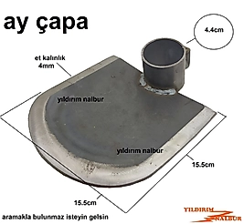 YARIM AY ÇAPA KARIK AÇMA DOMATES BİBER ÇAPALAMA KAZMA ÇAPASI BİLENMİŞ