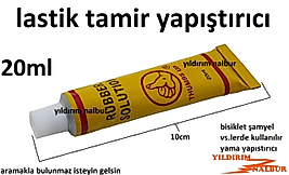 BİSİKLET LASTİK TAMİR YAPIŞTIRICI YAMA ŞAMYEL YAPIŞTIRICISI 20ML