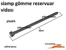 SİAMP GÖMME REZERVUAR BUTON VİDASI DÜĞME BASMA VİDASI SABİTLEME