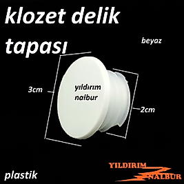 KLOZET DELİK TAPASI PLASTİK METALİK RENK TAŞ TAPASI