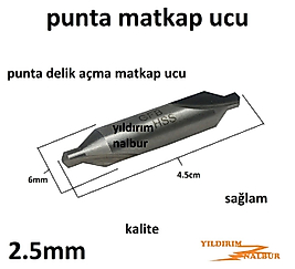 PUNTA MATKAP 2.5MM UCU PUNTA DELİK AÇMA MATKAB PUNTALAMA UC