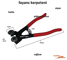 FAYANS KERPETENİ ELMASLI SERAMİK KIRMA PENSESİ