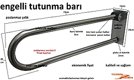 ENGELLİ TUTUNMA BARI EKONOMİK FİYAT MAFSALLI YAŞLI DESTEK DEMİRİ BANYO