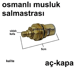 OSMANLI MUSLUK SALMASTRASI AÇKAPA AÇ KAPA GÖBEK