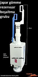 JAPAR GÖMME REZERVUAR BOŞALTMA GÖBEK ÇİFT KADEMELİ KARE TİP